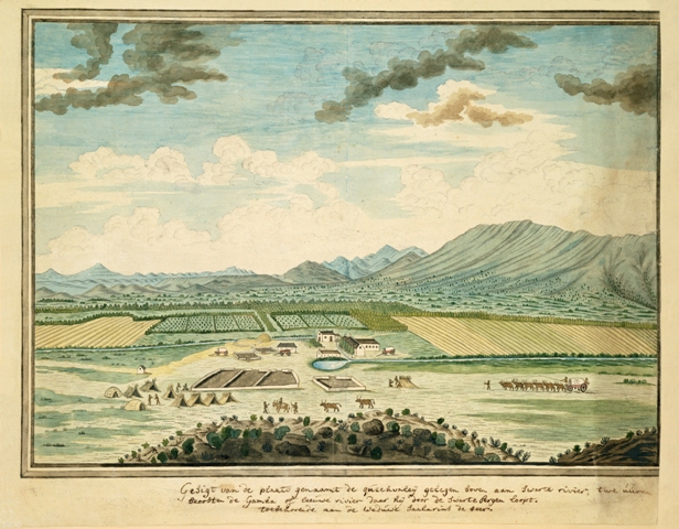 Kweekvallei in 1778 from Gordon's Atlas in the Rijks Museum collection, Amsterdam