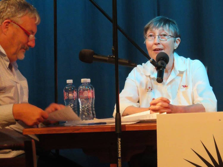 Telling tales at the ATKV "Radio Schouwburg" evening in November 2016